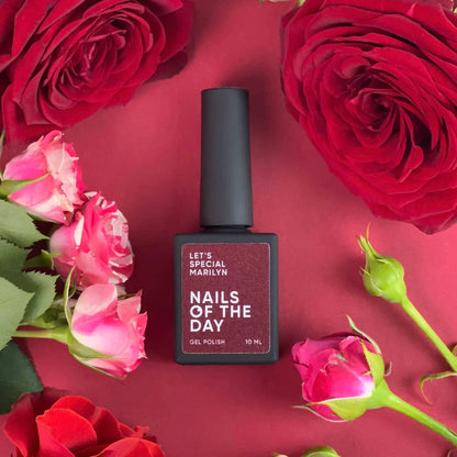 NAILSOFTHEDAY Let's special Marilyn - gebackener Blut Gellack für Nägel, der in einer Schicht deckt, 10ml