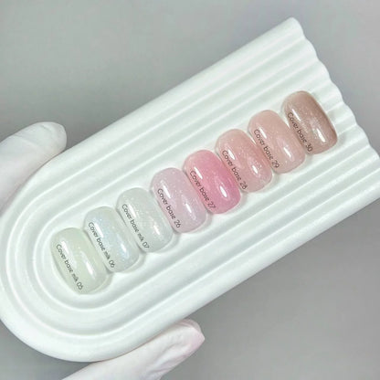 NAILSOFTHEDAY Cover Base Milk 05 Shimmer – Milchiger Base Coat mit rosafarbenem Schimmer, 10 ml