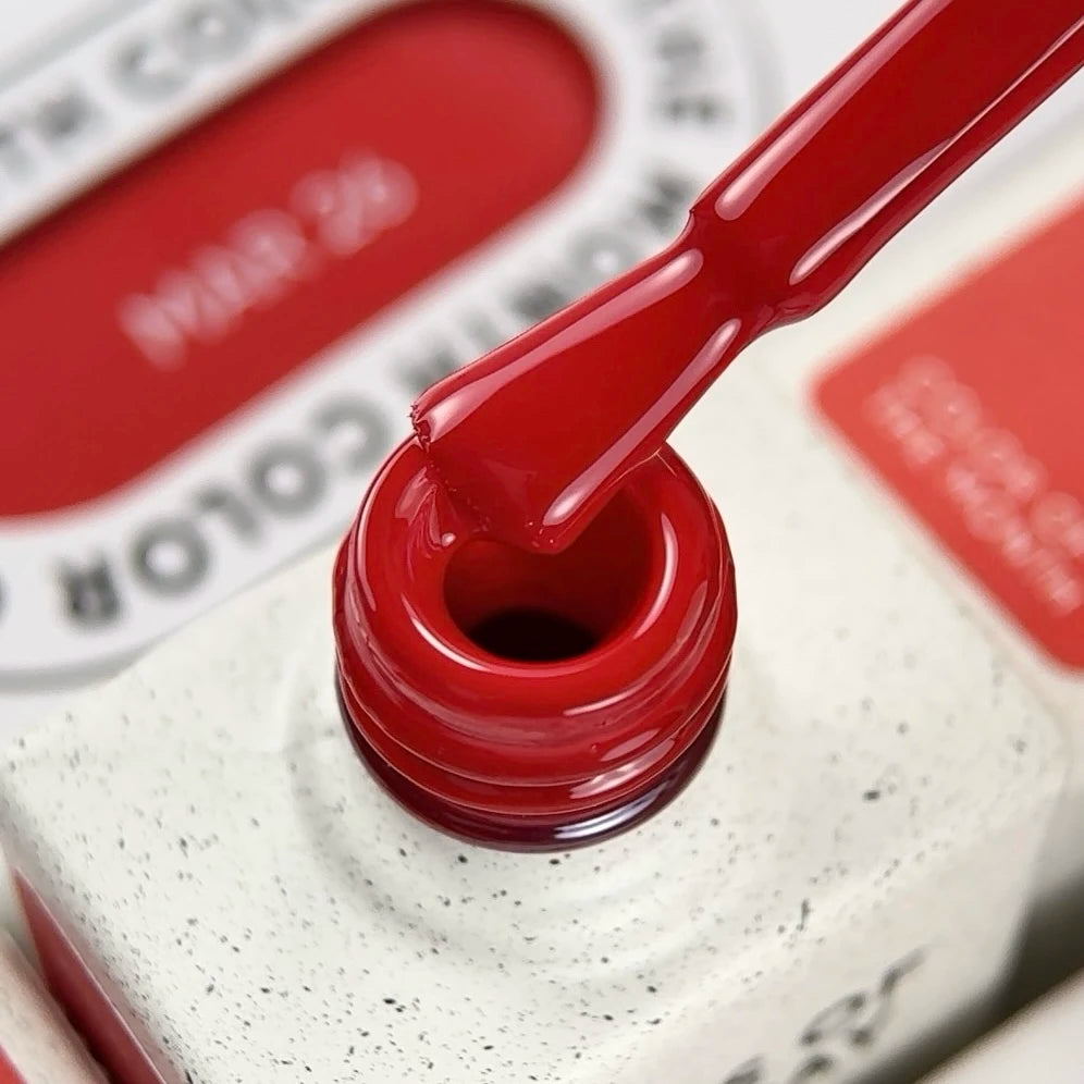 NAILSOFTHEDAY Color of the Month March 2026 Wild – intensiver roter Gel-Lack, One-Coat Deckkraft, 10 ml