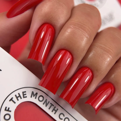 NAILSOFTHEDAY Color of the Month March 2026 Wild – intensiver roter Gel-Lack, One-Coat Deckkraft, 10 ml