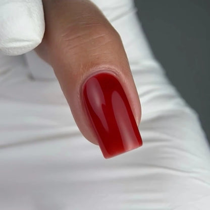 NAILSOFTHEDAY Color Top Vitrage 07 – tiefer, halbtransparenter bordeauxfarbener Vitrage-Topcoat ohne Dispersionsschicht für Nägel, 10ml