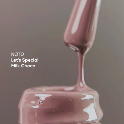 NAILSOFTHEDAY Let's special Milk Choco - warmer Schokoladen Gellack für Nägel, der in einer Schicht deckt, 10ml