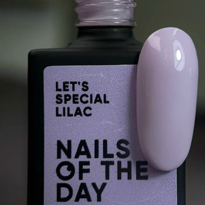 NAILSOFTHEDAY Let's special Lilac - spezieller fliederfarbener Gellack für Nägel, der in einer Schicht deckt, 10ml