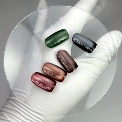 NAILSOFTHEDAY Korean cat eye 14 – красный гель-лак с эффектом “кошачий глаз”, 10мл