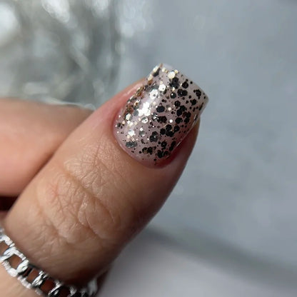 NAILSOFTHENIGHT Brokat Gel 02 - дизайн гель с разноцветным брокатом и глиттером для ногтей, 5г