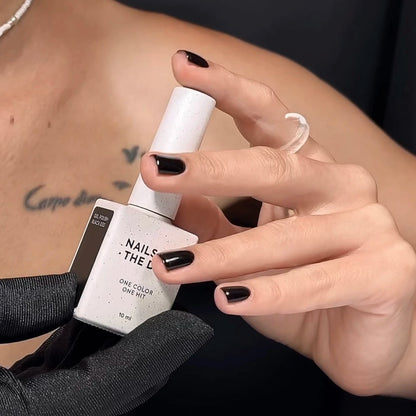 NAILSOFTHEDAY Let's special Black - особый черный гель лак, перекрывающий в один слой, 10мл