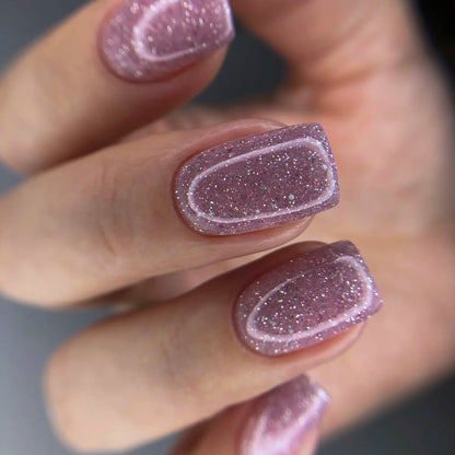 NAILSOFTHENIGHT Reflective base 06 - Camouflage Reflektierende Base mit Schimmer (soft pink), 10ml