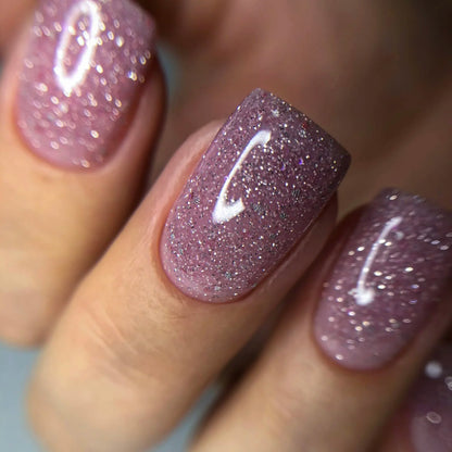 NAILSOFTHENIGHT Reflective base 06 - Camouflage Reflektierende Base mit Schimmer (soft pink), 10ml