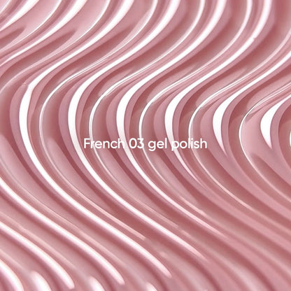 NAILSOFTHEDAY Gel Polish French 03 Nude 10ml – Gel-Lack für natürlichen French Look und Nude Nägel