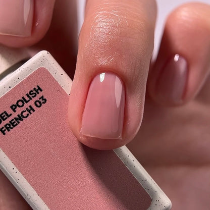 NAILSOFTHEDAY Gel Polish French 03 Nude 10ml – Gel-Lack für natürlichen French Look und Nude Nägel