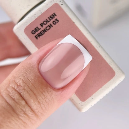NAILSOFTHEDAY Gel Polish French 03 Nude 10ml – Gel-Lack für natürlichen French Look und Nude Nägel