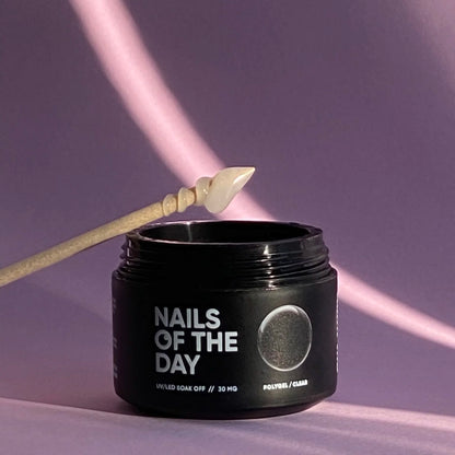 NAILSOFTHEDAY Polygel klar - Polygel transparent, feinkörnig, 30g