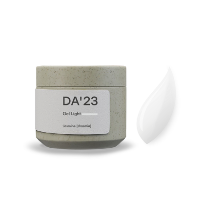 DA’23 Gel Light Jasmine 15-30ml – Билдер-гель Почти белый с кремовым оттенком для наращивания и укрепления ногтей