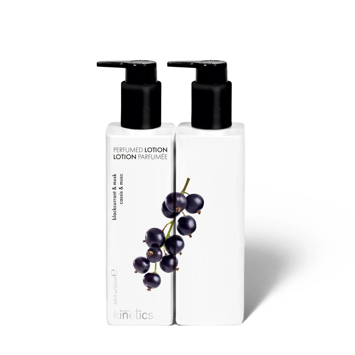 Kinetics Hand- & Körperlotion Blackcurrant & Musk 250ml – fruchtig-floraler Duft mit schwarzer Johannisbeere, Vanille & Moschus