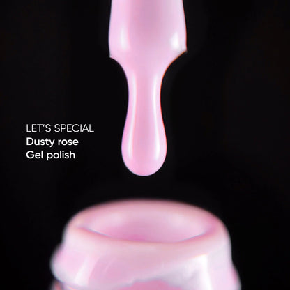 NAILSOFTHEDAY Let's special Dusty Rose - spezieller staubig-rosa Gellack für Nägel, der in einer Schicht deckt, 10ml