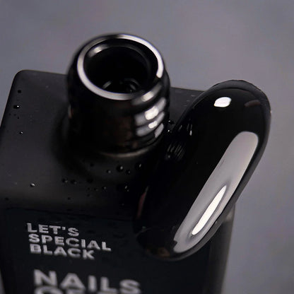 NAILSOFTHEDAY Let's special Black - ein spezieller schwarzer Gellack für Nägel, der in einer Schicht deckt, 10ml