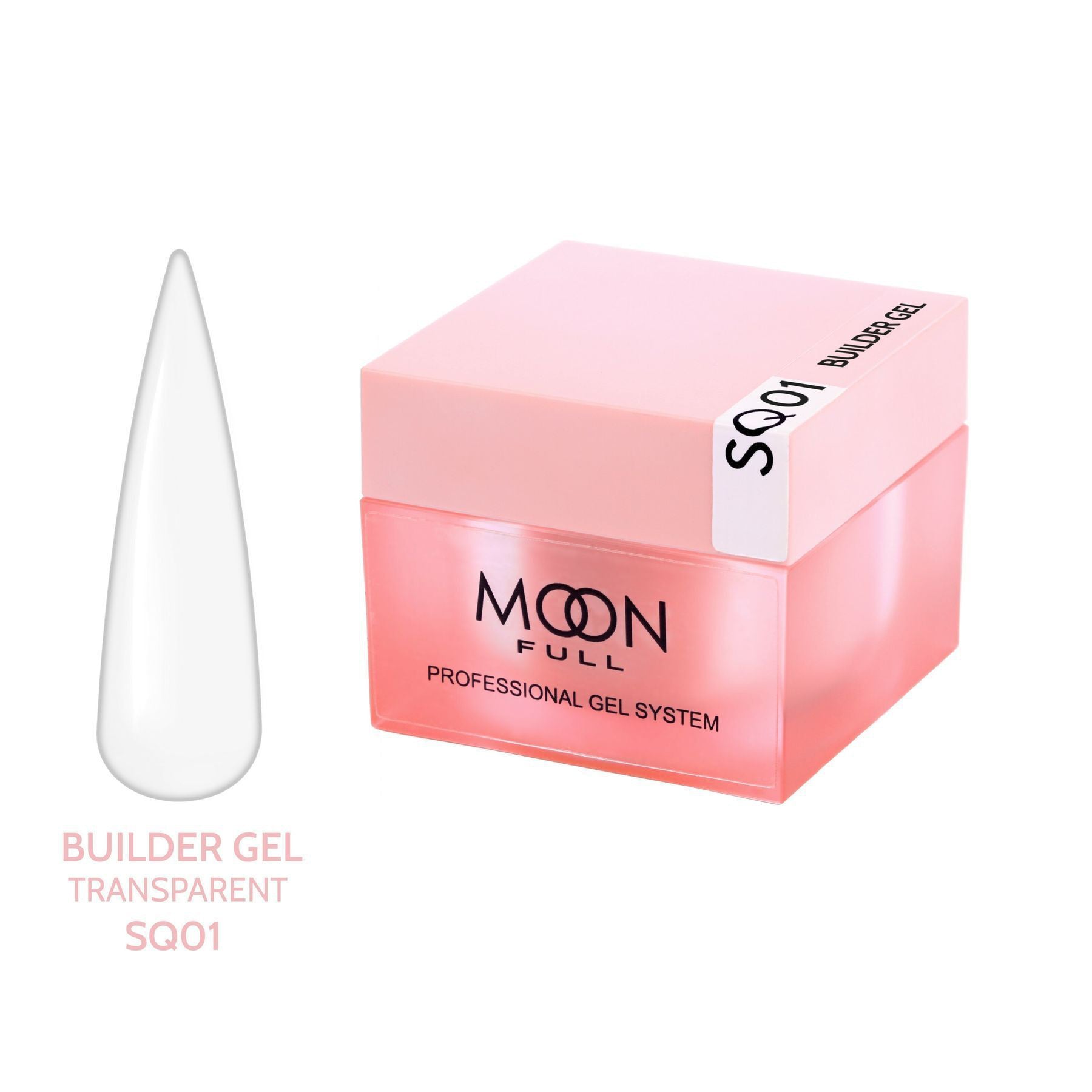 Moon Full Builder Gel 30ml №SQ01 – Klares Aufbaugel für Nagelverlängerung & C-Kurve