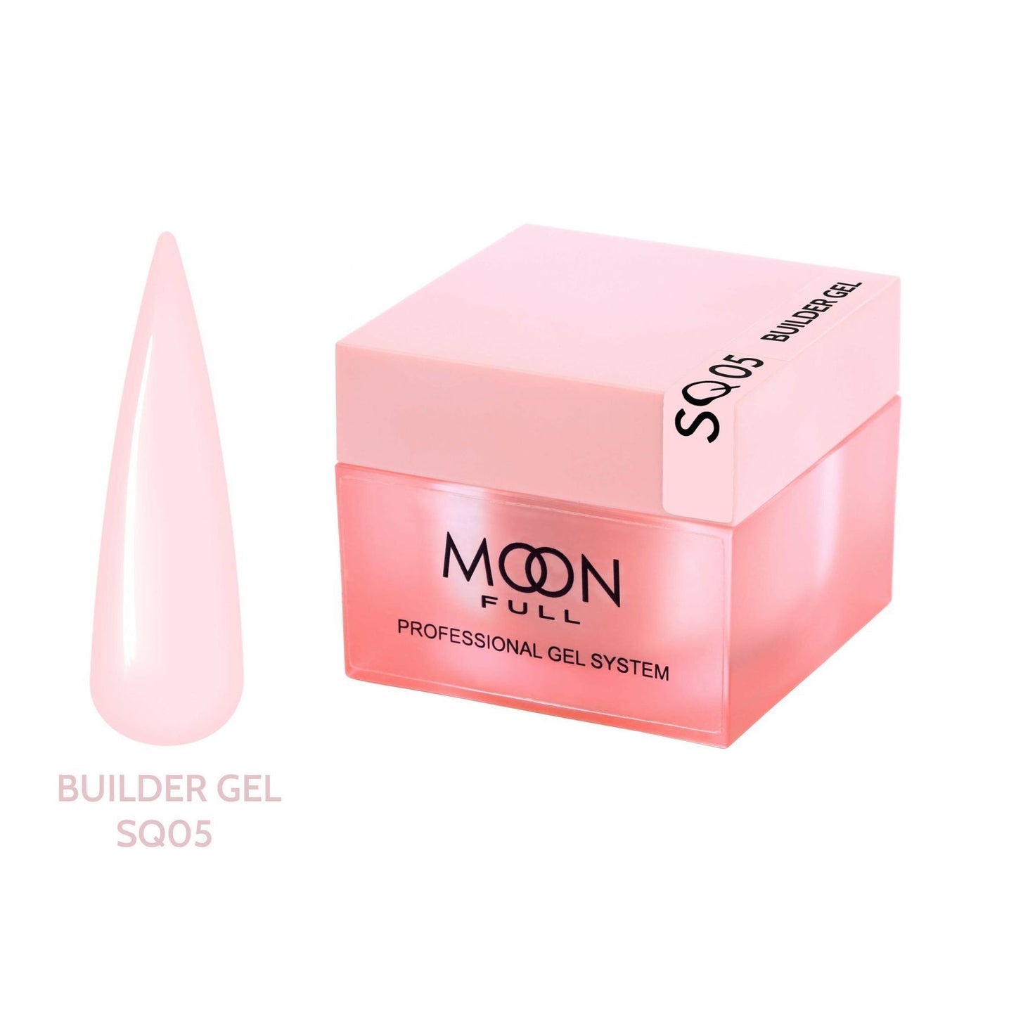 Moon Full Builder Gel 30ml №SQ05 – Zart Rosa Aufbaugel für Nagelverlängerung & C-Kurve