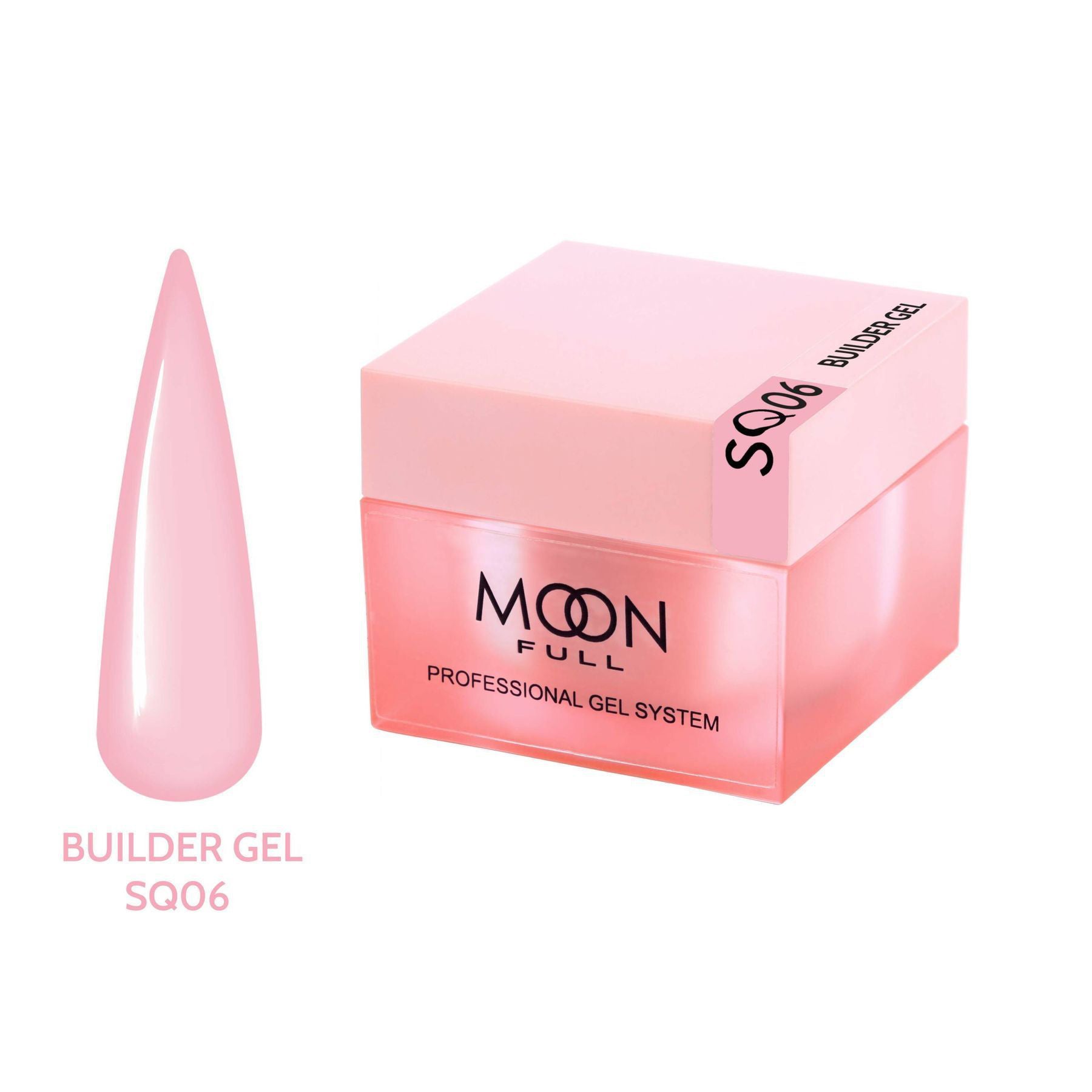 Moon Full Builder Gel 30ml №SQ06 – Klassisches Rosa Aufbaugel für Nagelverlängerung & C-Kurve