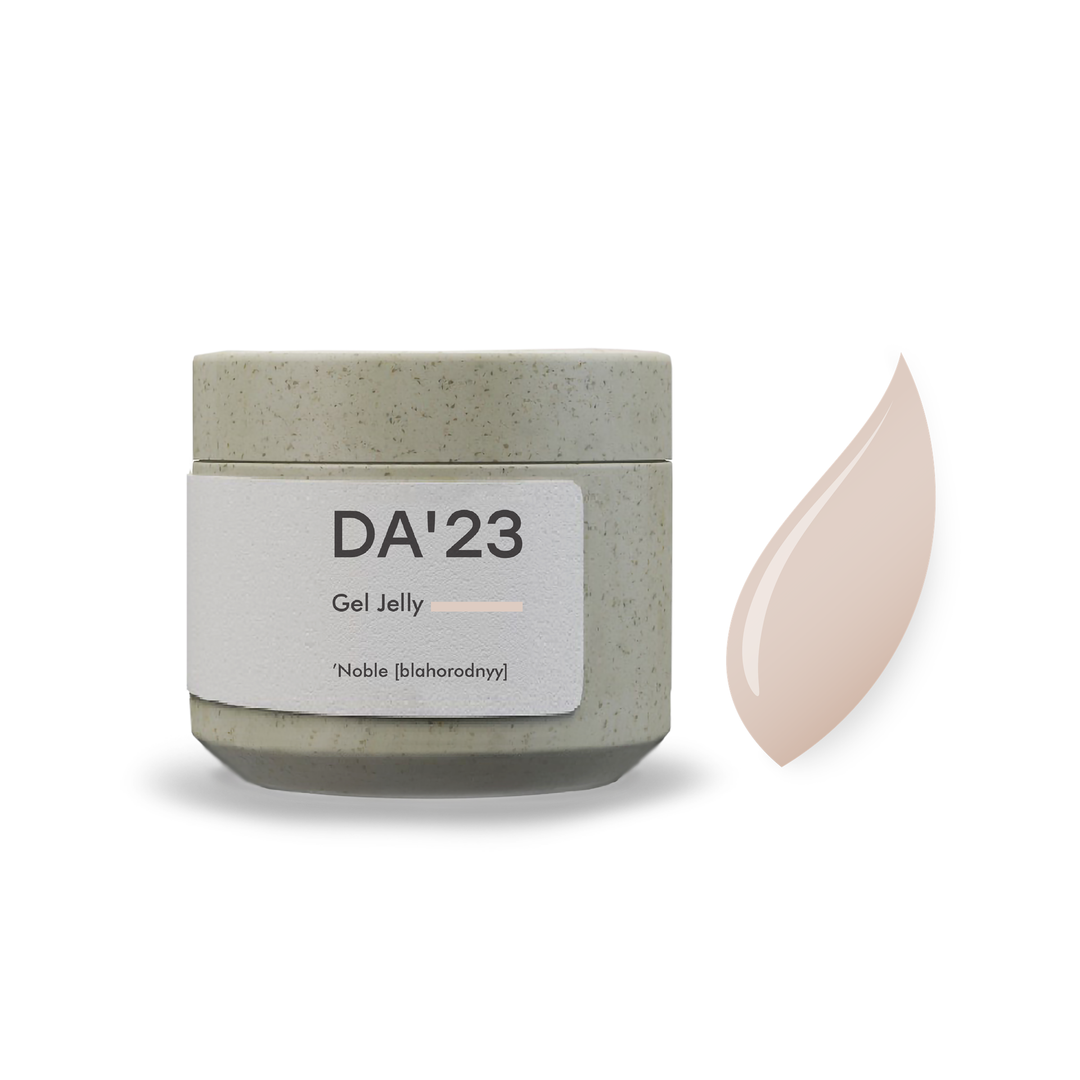Gel Jelly DA’23 Noble 15 ml – Jelly-Gel Creme-Beige für Nail Art & Nagelverlängerung
