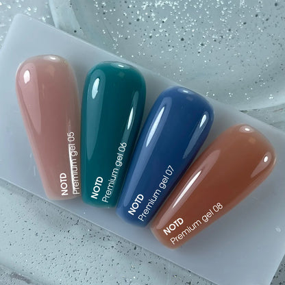 NAILSOFTHEDAY Premium gel 06 - бирюзовый строительный гель, 30мл