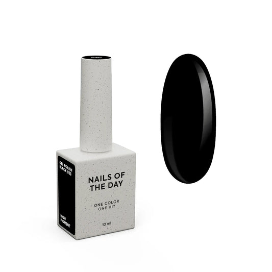 NAILSOFTHEDAY Let's special Black - ein spezieller schwarzer Gellack für Nägel, der in einer Schicht deckt, 10ml