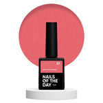 NAILSOFTHEDAY Bottle gel shimmer 07 – ultrastarker korallfarbener Gel mit silbernem Schimmer für Nagelverstärkung, 10 ml