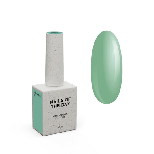 NAILSOFTHEDAY Bottle gel 15 – ultrastarker selbstnivellierender grüner Gel für Nagelverstärkung, 10 ml