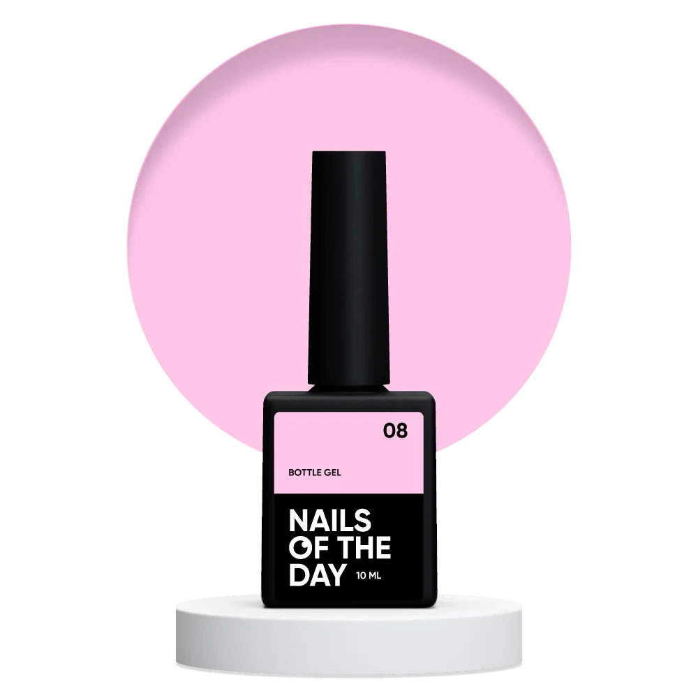 NAILSOFTHEDAY Bottle Gel 08 - ultrastarkes Gel (rosa), 10ml