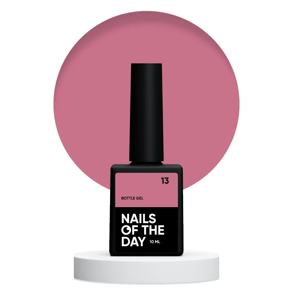 NAILSOFTHEDAY Bottle Gel 13 - ultra-starkes Gel (dunkelrosa), 10ml