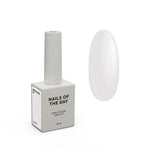 NAILSOFTHEDAY Bottle Gel 44 Shimmer 10 ml – Weißes selbstnivellierendes Aufbaugel mit silbernem Schimmer zur Nagelverstärkung