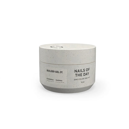 NAILSOFTHEDAY Builder Gel 01 – Прозрачный строительный гель для ногтей, максимально прочный и самовыравнивающийся