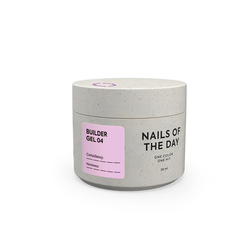 NAILSOFTHEDAY Builder Gel 04 – Klassischer rosafarbener Aufbaugel für Nagelverlängerung