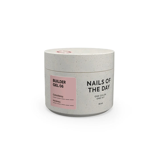 NAILSOFTHEDAY Builder Gel 06 - Hellbraun, 30g – Aufbaugel für Nagelverlängerung