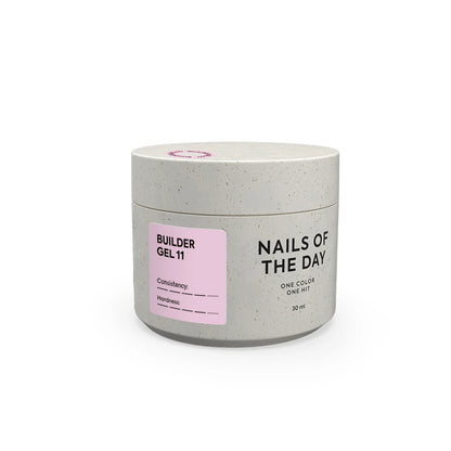 NAILSOFTHEDAY Builder Gel 11 — hellrosa Aufbaugel für Nägel 15-30ml