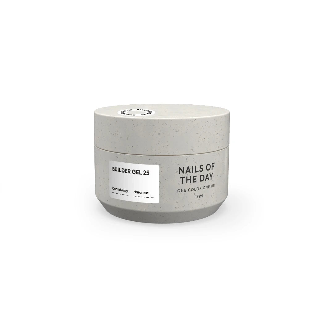 NAILSOFTHEDAY Builder Gel 25 – Intensivweißes Aufbau-Gel für Nagelverlängerung 15-30ml