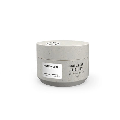 NAILSOFTHEDAY Builder Gel 25 – Intensivweißes Aufbau-Gel für Nagelverlängerung 15-30ml