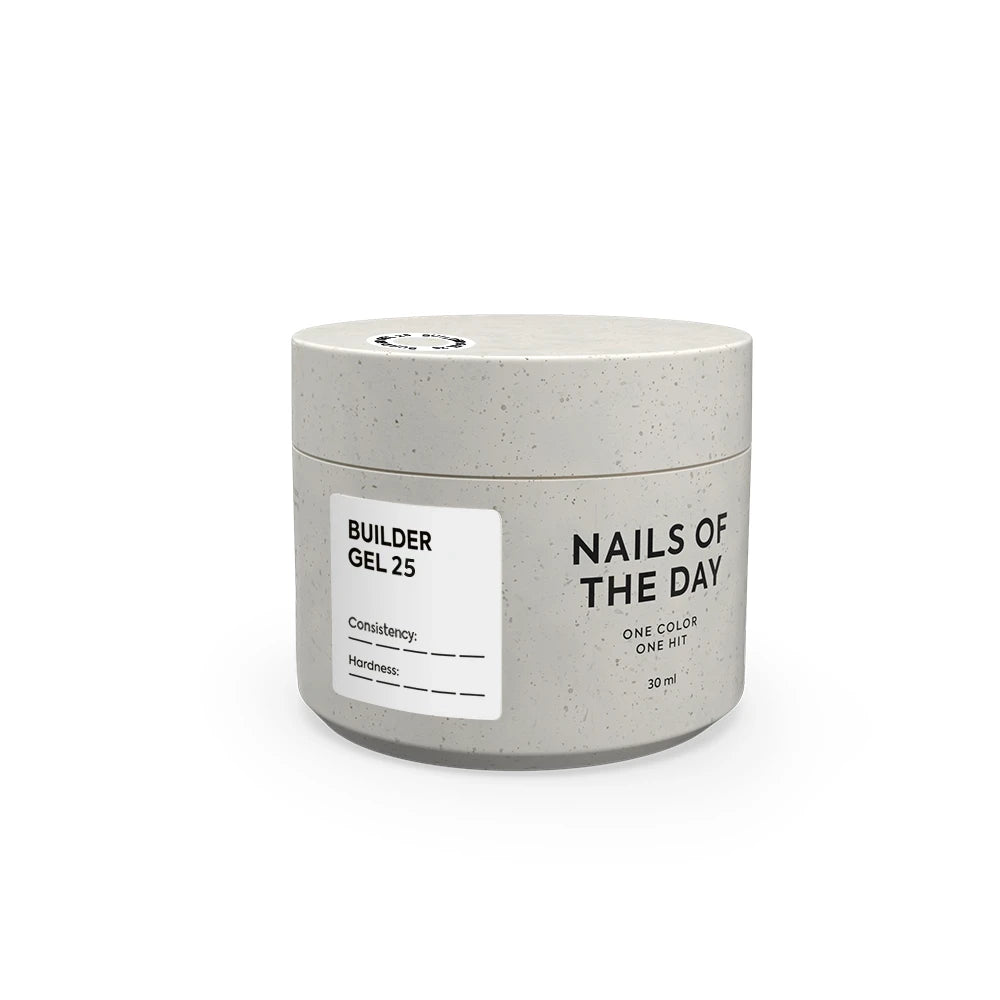 NAILSOFTHEDAY Builder Gel 25 – Intensivweißes Aufbau-Gel für Nagelverlängerung 15-30ml