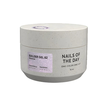 NAILSOFTHEDAY Aufbaugel 82 - rosa Aufbaugel mit Perleffekt für Nägel, 15g