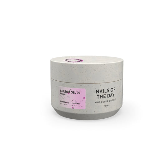 NAILSOFTHEDAY Build gel Flower 02 - розовый с сухоцветами, 15мл