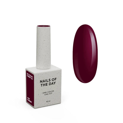 NAILSOFTHEDAY Let's special Cherry - Kirsch-Gellack für Nägel, der in einer Schicht deckt, 10ml