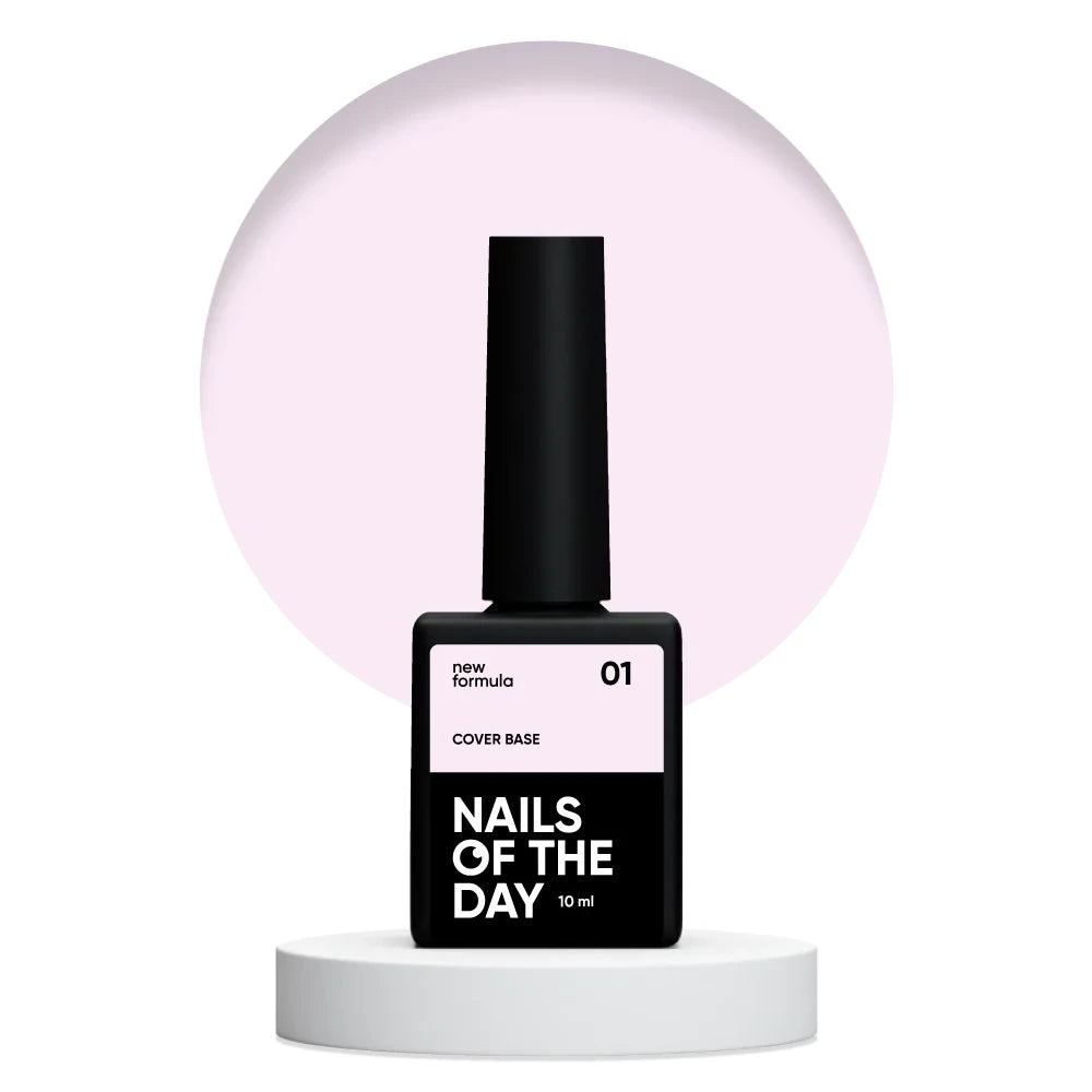Nailsoftheday Cover base NEW Formula 01 - hellrosa Camouflage Unterlack für Nägel, 10 ml