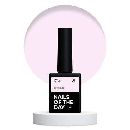 Nailsoftheday Cover base NEW Formula 01 - hellrosa Camouflage Unterlack für Nägel, 10 ml