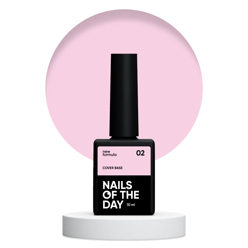 Nailsoftheday Cover base NEW Formula 02 - rosa-nude Camouflage Unterlack für Nägel, 10 ml