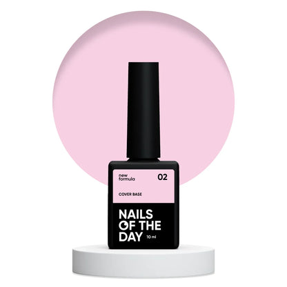 Nailsoftheday Cover base NEW Formula 02 - rosa-nude Camouflage Unterlack für Nägel, 10 ml