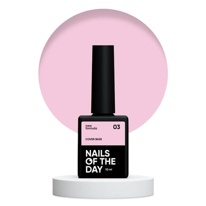 Nailsoftheday Cover base NEW Formula 03 - soft-peach camouflage Unterlack für Nägel, 10 ml