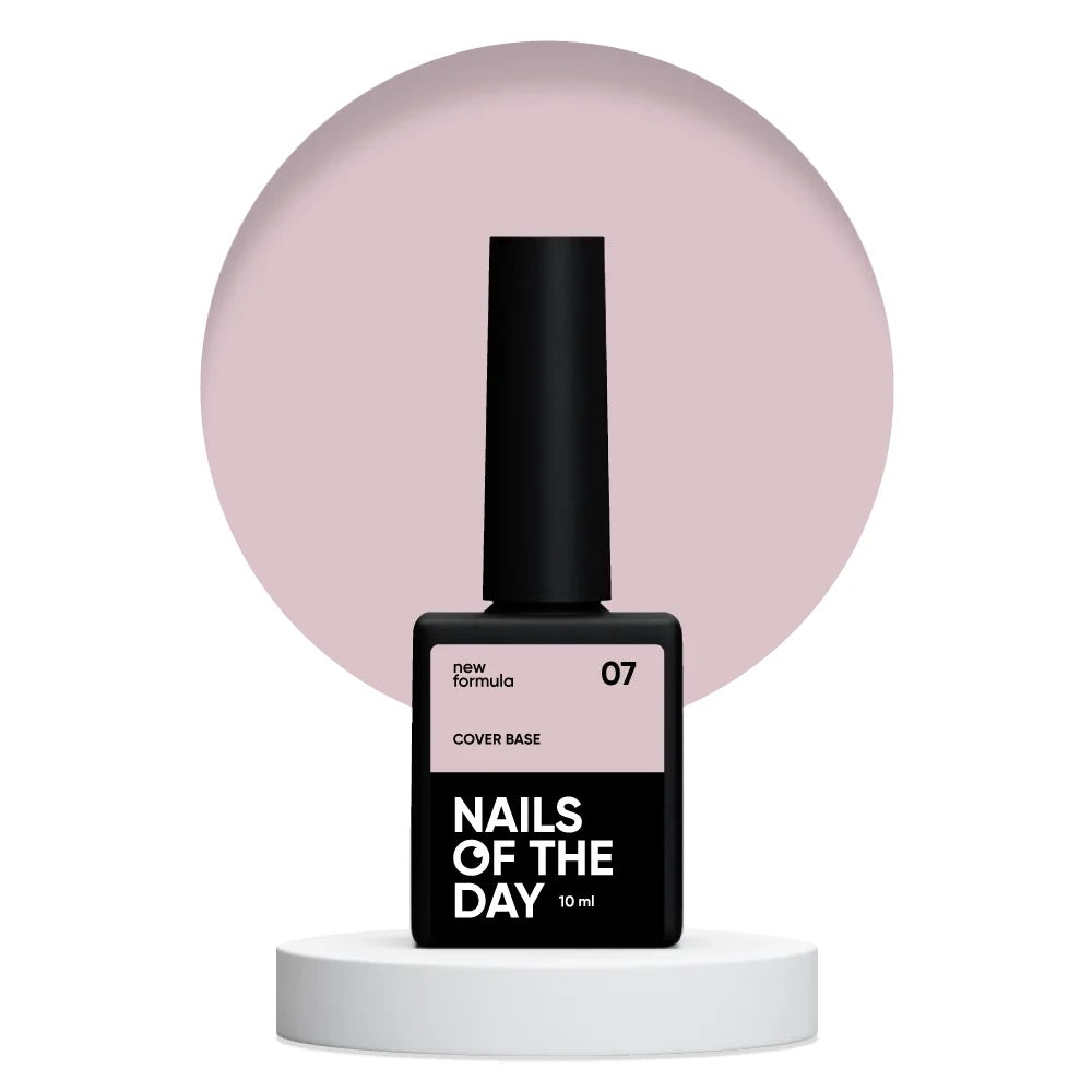 Nailsoftheday Cover base NEW Formula 07 - Camouflage Unterlack für Nägel in latte Farbe, 10 ml