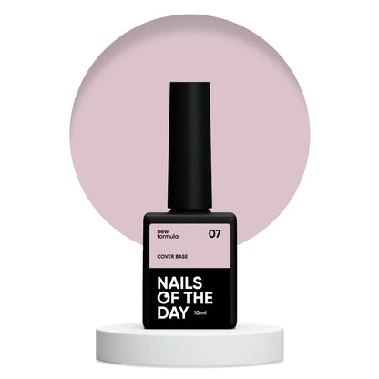 Nailsoftheday Cover base NEW Formula 07 - Camouflage Unterlack für Nägel in latte Farbe, 10 ml