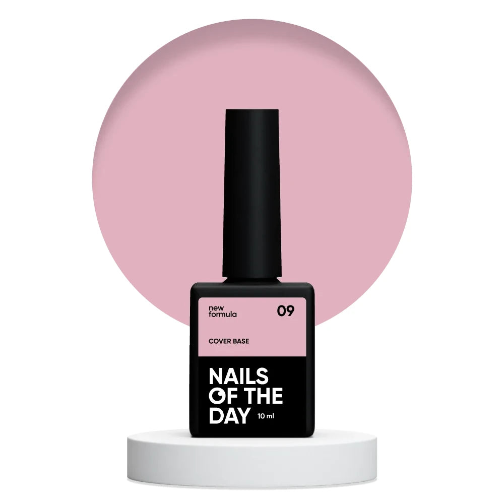 Nailsoftheday Cover base NEW Formula 09 - Camouflage Unterlack für Nägel in der Farbe des modernen Nude, 10 ml