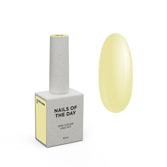 NAILSOFTHEDAY Cover Base 17 – Zartgelber Base Coat für Nägel, 10 ml